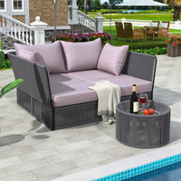 Day bed with table