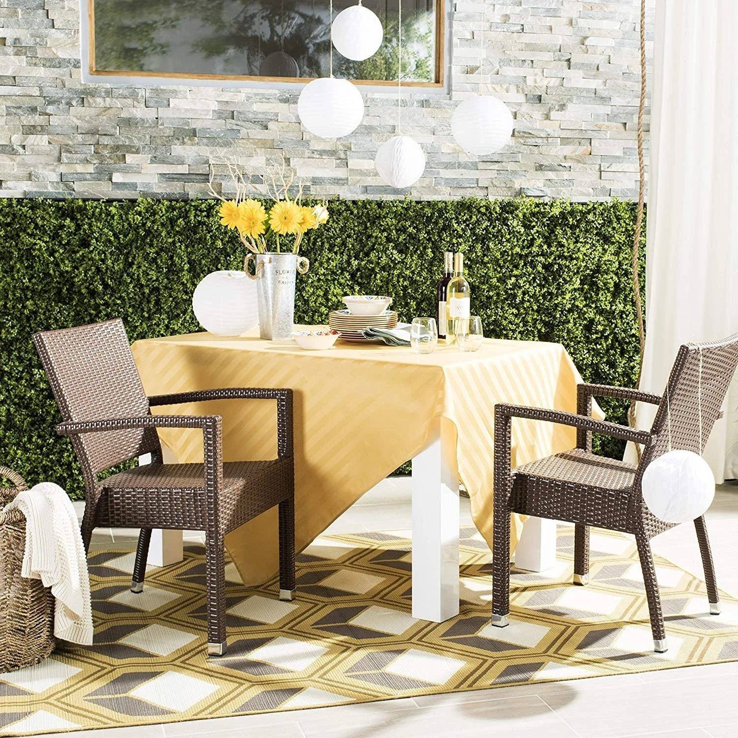 DEVOKO Patio Furniture Set 2-Piece (Dark Brown)