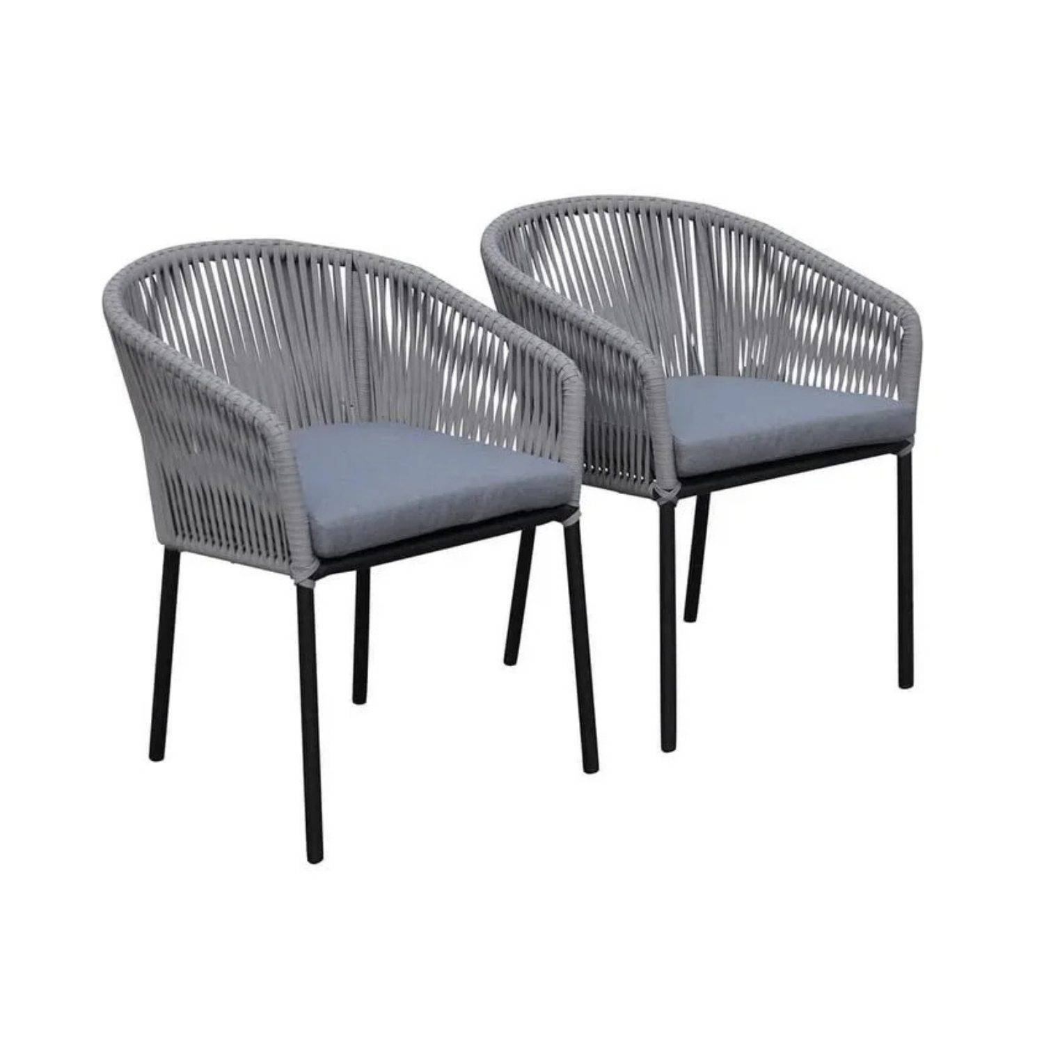 Devoko 2-Piece Grey Patio Furniture Set