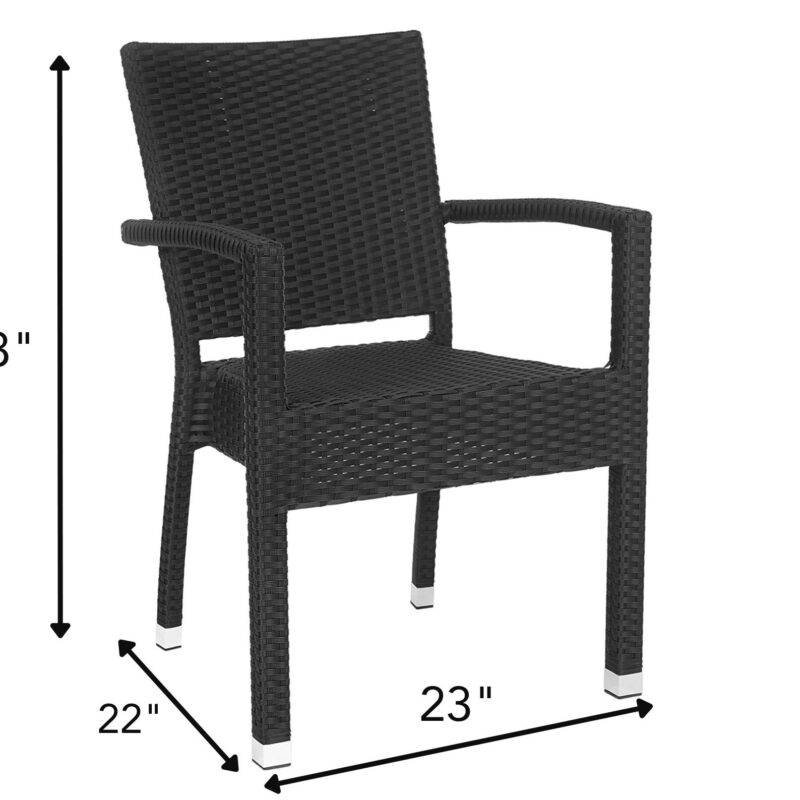 DEVOKO Patio Furniture Set 2-Piece (Black) - Image 2