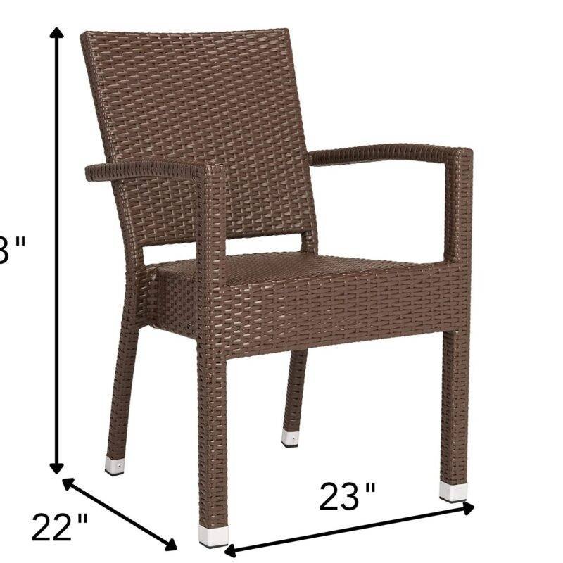 DEVOKO Patio Furniture Set 2-Piece (Dark Brown) - Image 2