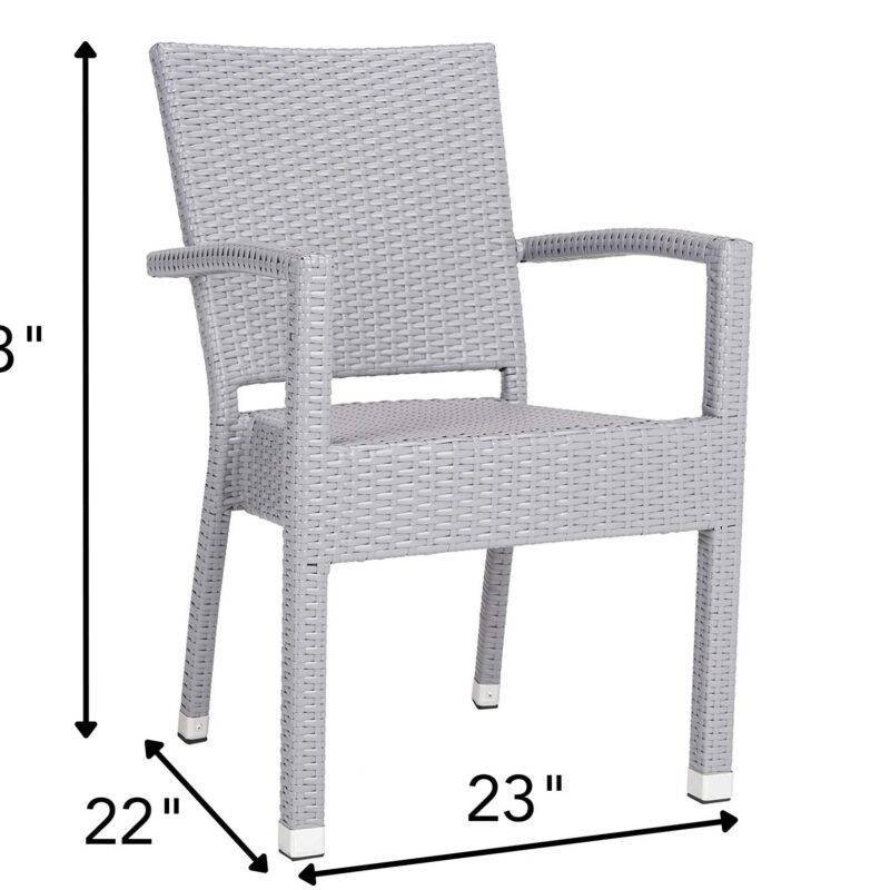 Grey Rattan Patio Furniture Set (2 pieces) - Image 2