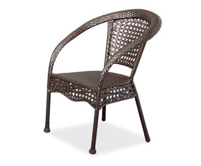 5 Piece Wicker Conversation Set (Dark Brown) - Image 4