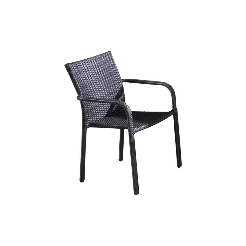 7-Piece Iron Outdoor Dining Set (Black) - Image 4