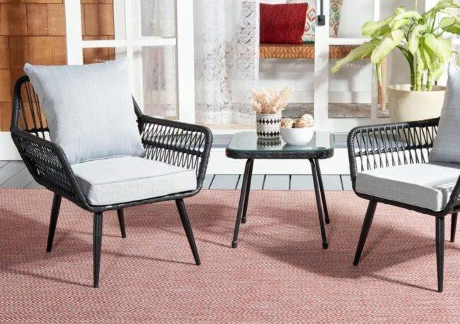 3pc Rope Patio Set (Black/Grey) - Image 3