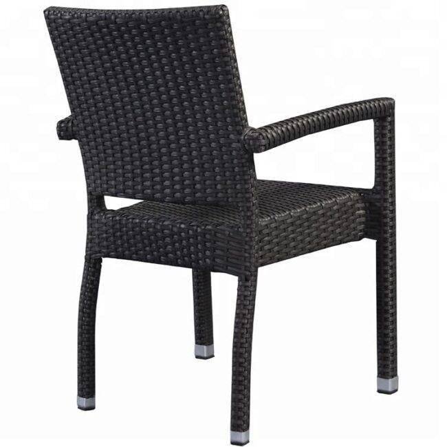 7-Piece Iron Outdoor Dining Set (Black) - Image 7