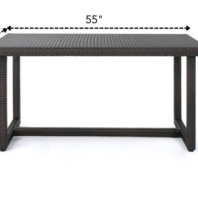 Dark Brown Patio Table - Image 2