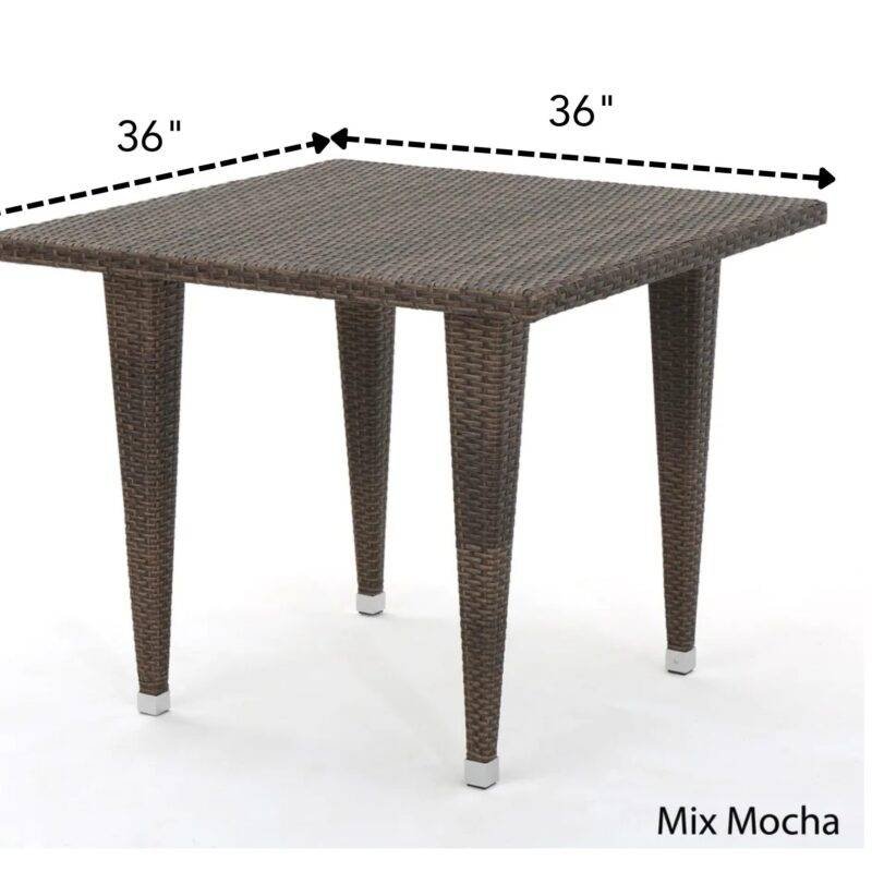 Patio Counter Height Table (Dark Brown) - Image 2