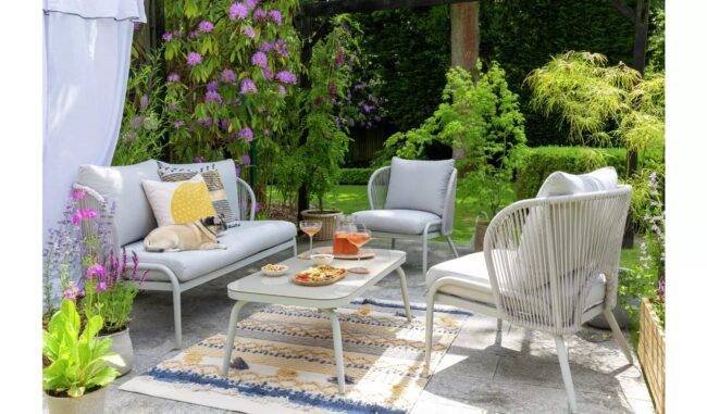 Waterproof Outdoor Sofa Set (Grey)