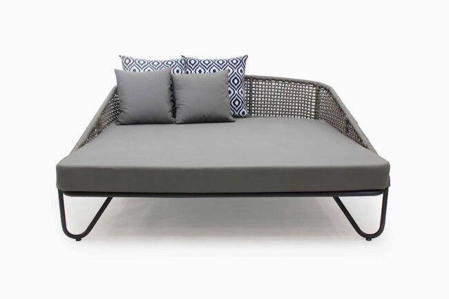 DEVOKO Outdoor Rope Daybed Set (Grey)