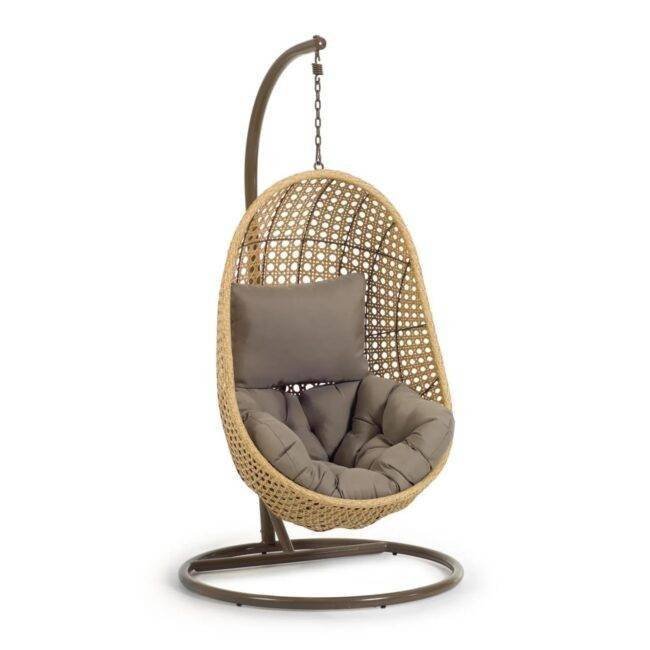 Hanging Egg Swing Chair (Beige and Dark Grey)