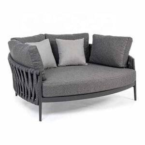 Outdoor Grey Rope Daybed Set