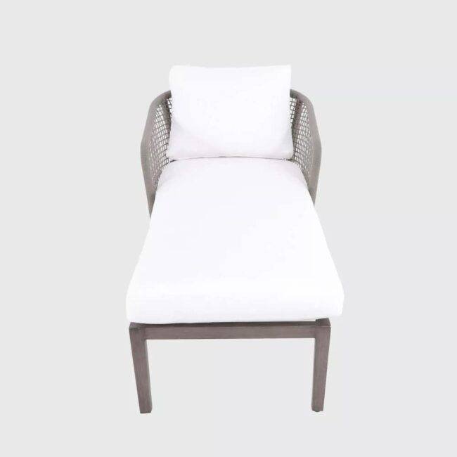 DEVOKO Outdoor Rope Daybed Set (Brown/Off-white) - Image 3