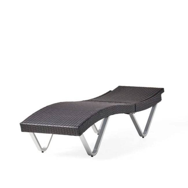 DEVOKO Waterproof Wicker Rattan Sunbed (Dark Brown) - Image 6