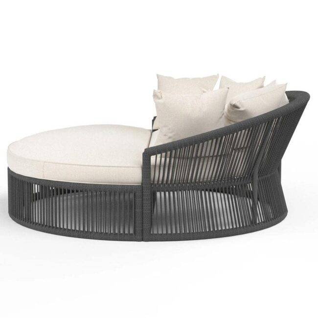 DEVOKO Round Daybed Furniture Set (Black) - Image 4