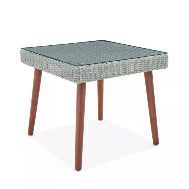DEVOKO 3-Piece Outdoor Patio Set (Silver/Dark Grey) - Image 3
