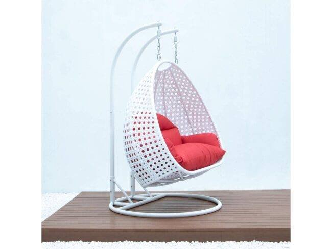 Unique Design Double Seater Swing (White & Red) - Image 4