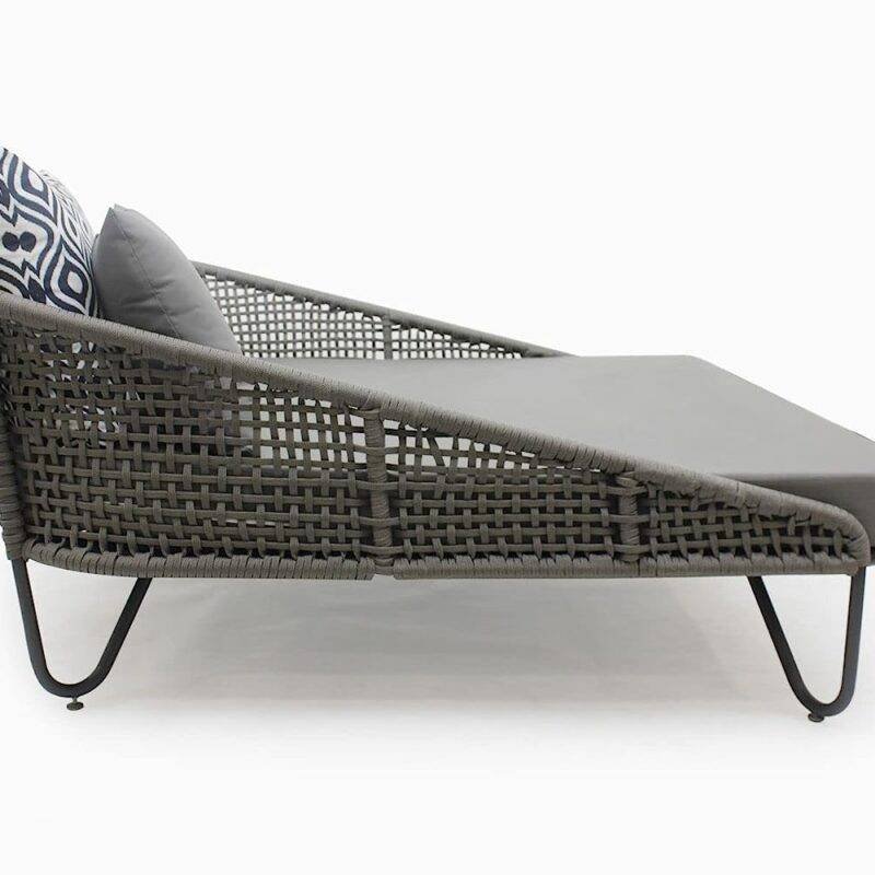 DEVOKO Outdoor Rope Daybed Set (Grey) - Image 3