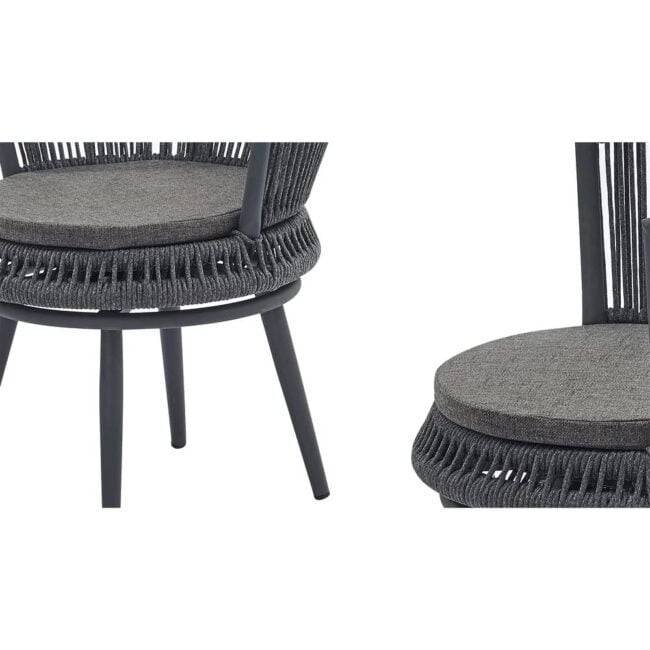 Devoko 3-Piece Patio Rope Set - Grey - Image 4