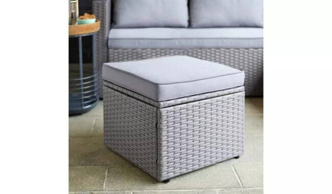 DEVOKO 3Pc Outdoor Wicker Sofa Set (Grey) - Image 3