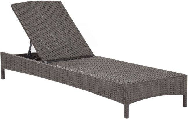 DEVOKO Outdoor Double Chaise (Dark Brown/Grey) - Image 5