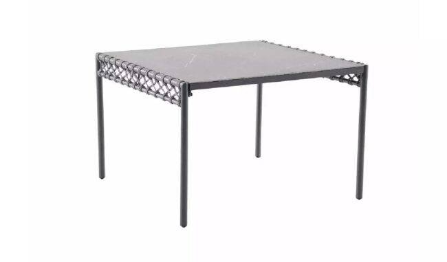 DEVOKO Rope L-Shaped Conversation Sofa Set (Grey) - Image 4