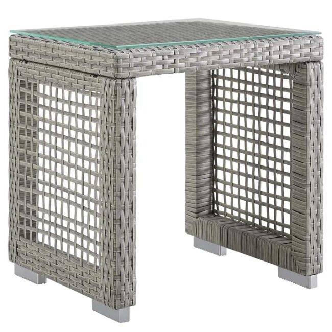 Outdoor 6 Pieces Sectional Patio Furniture (Grey and White) - Image 4