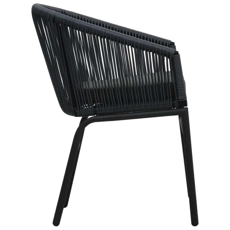 3-Piece Rope Patio Set (Black) - Image 4