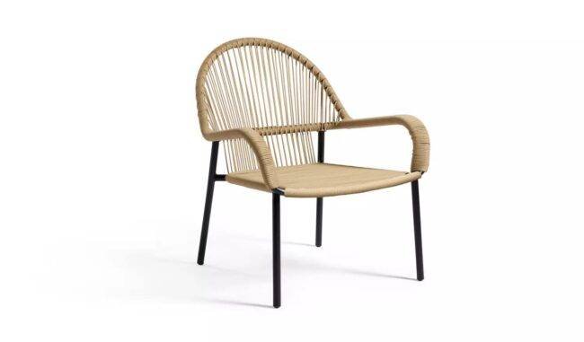 Devoko 2 Seater Rope Chairs - CenterTable - Beige - Outdoor - Image 5