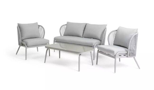 Waterproof Outdoor Sofa Set (Grey) - Image 5