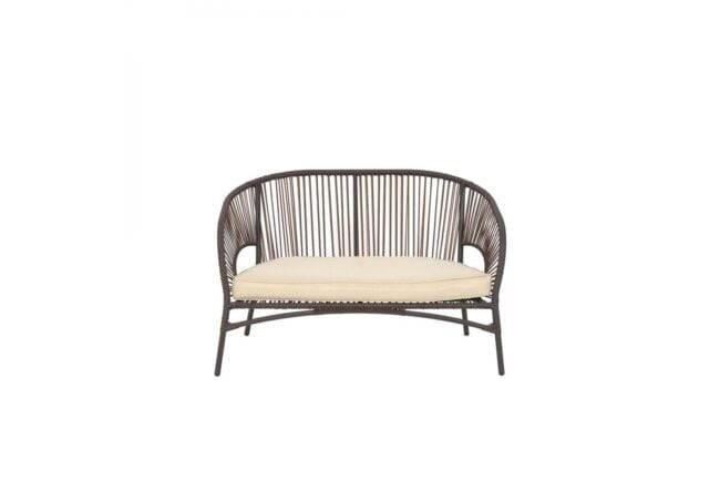 Devoko 4-Piece Wicker Patio Furniture Set with Cushions and Table (Dark Brown) - Image 6
