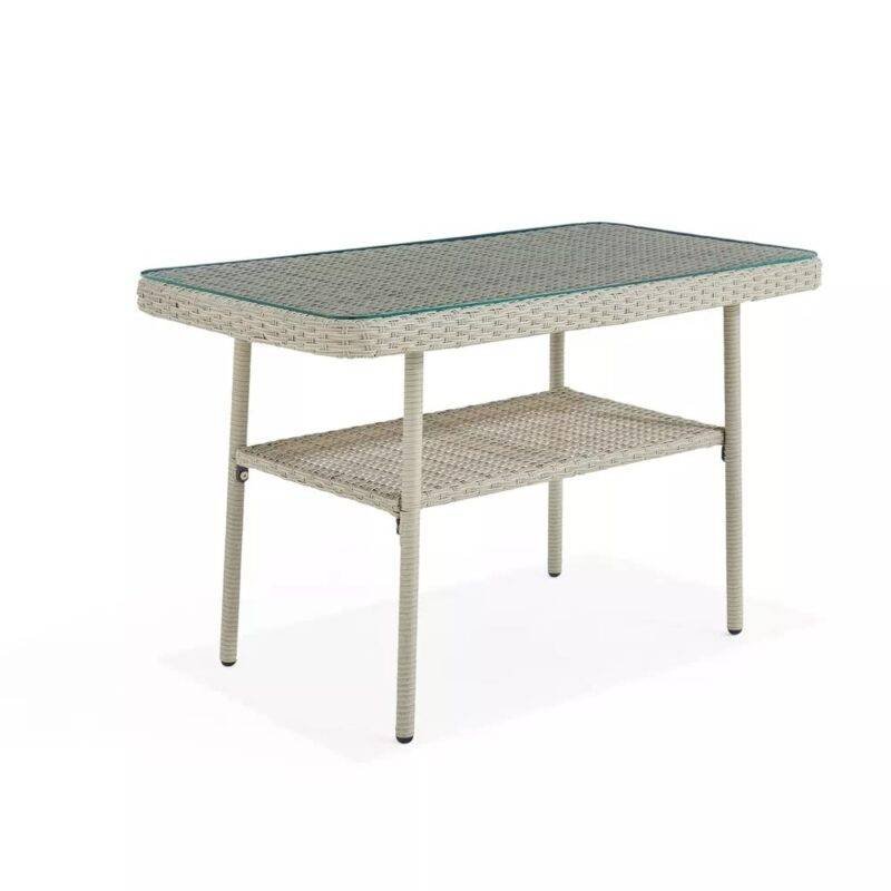 DEVOKO 4 Seater Outdoor Sofa Dining Set (Silver/Grey) - Image 6