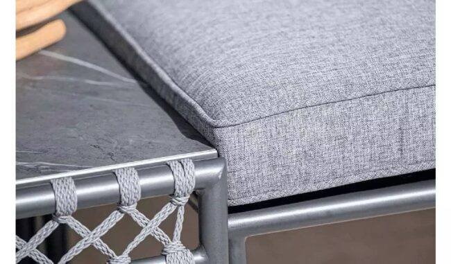 DEVOKO Rope L-Shaped Conversation Sofa Set (Grey) - Image 6