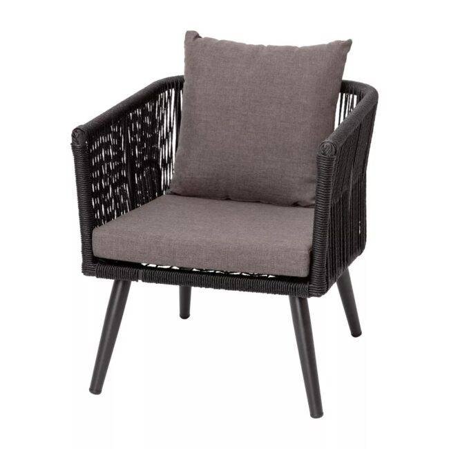 4 Seater Sofa Chairs Set (Black & Dark Grey) - Image 6