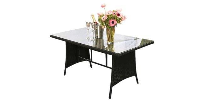 DEVOKO 6-Piece Patio Furniture Set - Black & Grey Outdoor Dining Conversation Set - Image 7