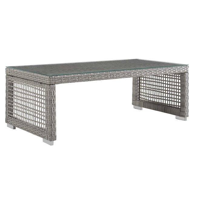 Outdoor 6 Pieces Sectional Patio Furniture (Grey and Navy Blue) - Image 7