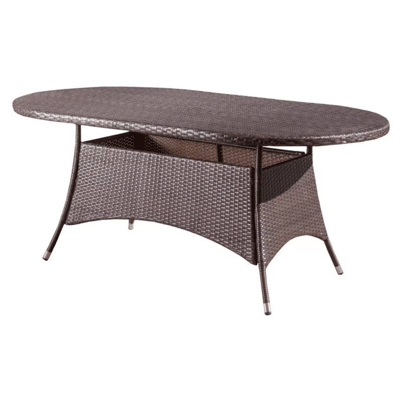 Outdoor Round Coffee Table (Dark Brown) - Image 3