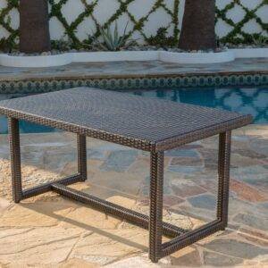 Dark Brown Patio Table