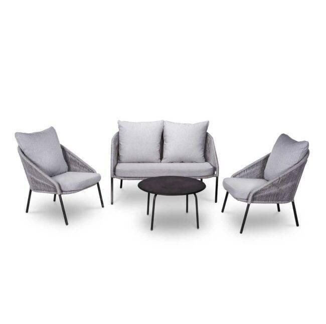 DEVOKO Patio Conversation Set (Grey) - Image 2