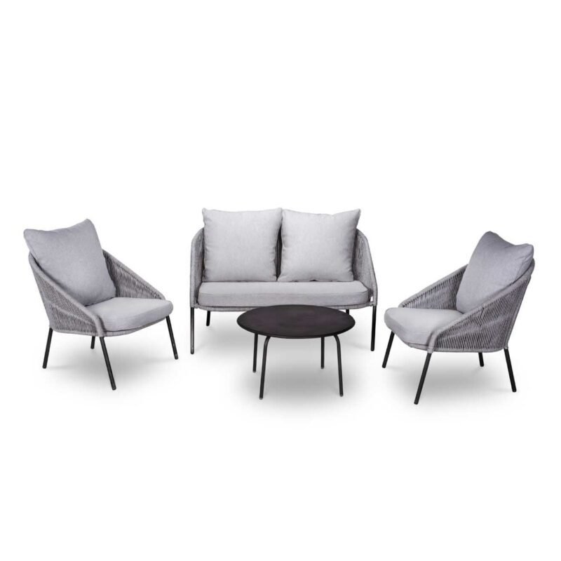 DEVOKO Patio Conversation Set (Grey) - Image 2