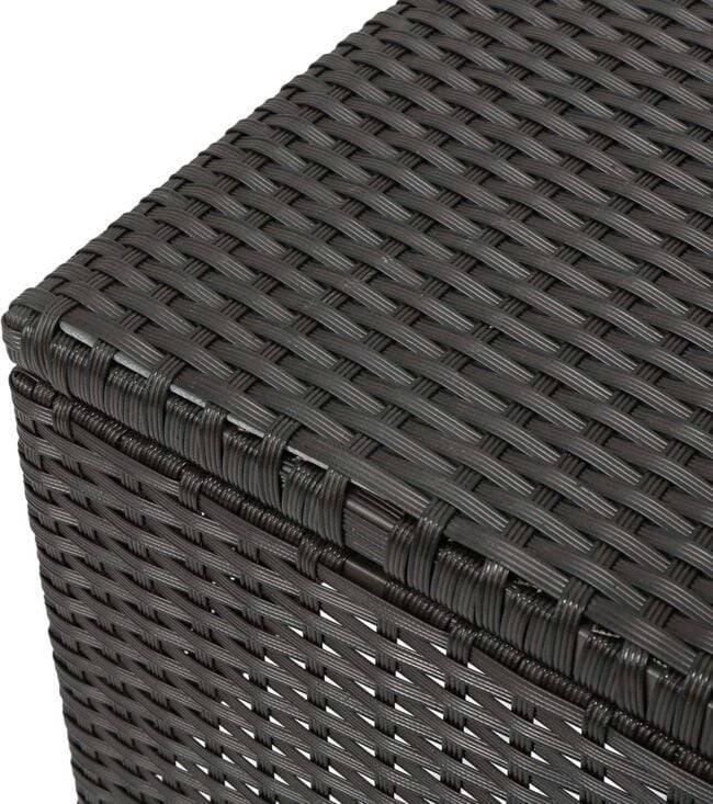 DEVOKO 4-Piece Waterproof Wicker Patio Furniture Set - Dark Brown & Beige - Image 5