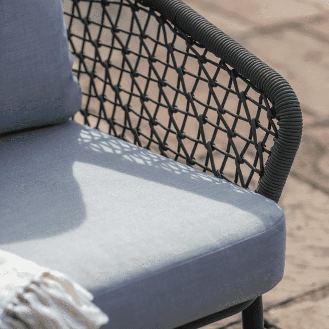 DEVOKO Bistro Loveseat Set (Grey) - Image 3