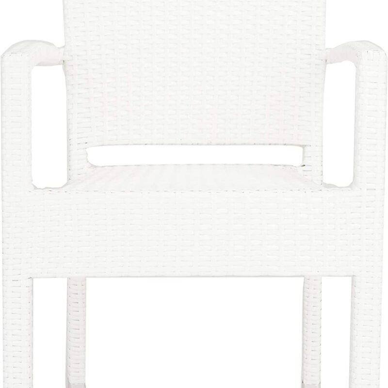White Rattan Patio Furniture Set (2 pieces) - Image 4