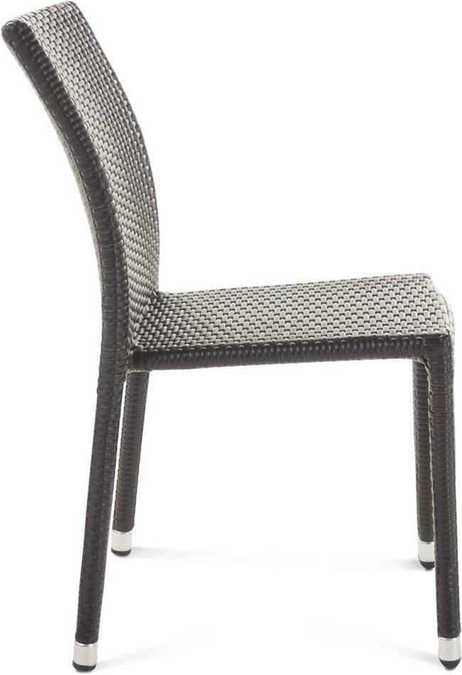 Outdoor Chair with Natural All Weather Wicker(Dark Brown) - Image 4