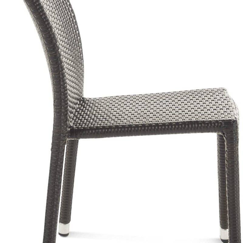 Outdoor Chair with Natural All Weather Wicker(Dark Brown) - Image 4