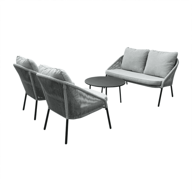 DEVOKO Patio Conversation Set (Grey) - Image 4