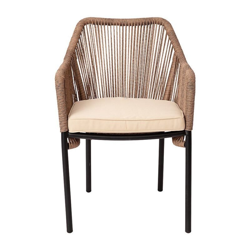 2pc Patio Rope Chair Set (Beige/Cream) - Image 4