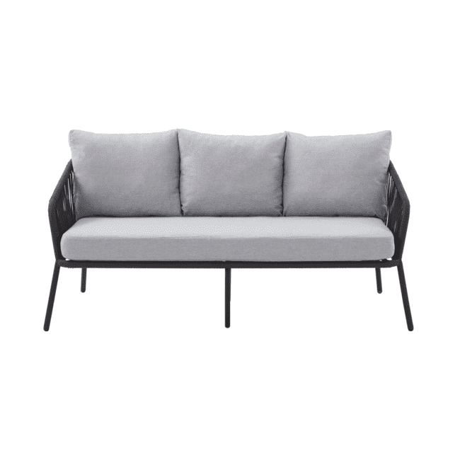 DEVOKO Outdoor Patio Sofa Set (Grey & Light Grey) - Image 3