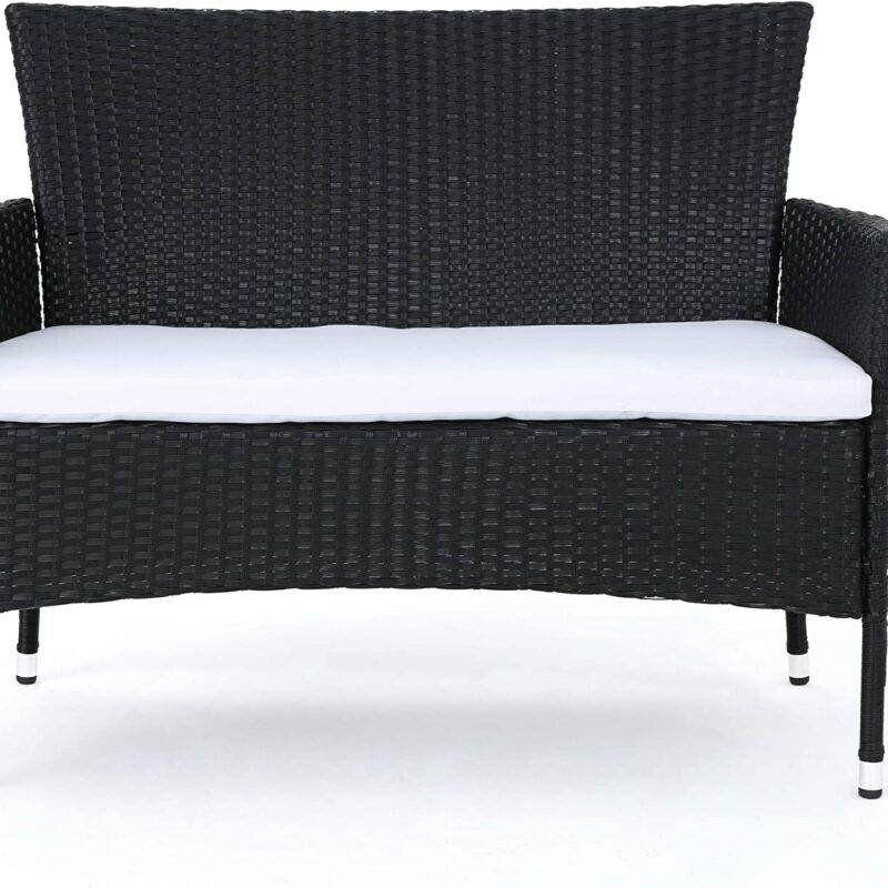 DEVOKO Patio Conversation Set 2-Piece (Black & White) - Image 5