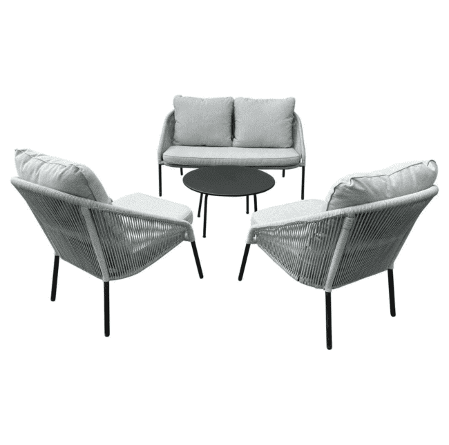 DEVOKO Patio Conversation Set (Grey) - Image 5